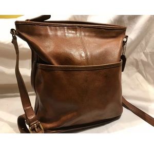 Vintage Coach Leather Bucket Bag